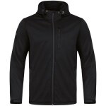 JAKO Softshell Jacket Premium (Hood, wind and water repellent) black Men