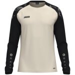 JAKO Sport Long Sleeve Shirt Sonic Sweat (quick-drying, durable) cream white/black men's
