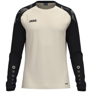 JAKO Sport Long Sleeve Shirt Sonic Sweat (quick-drying, durable) cream white/black men's