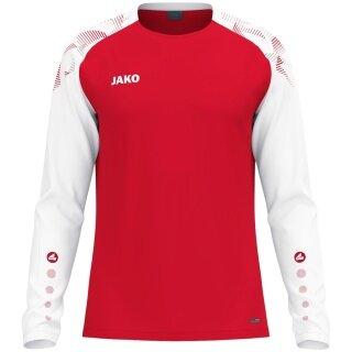 JAKO Sport Long Sleeve Shirt Sonic Sweat (quick-drying, durable) red/white children