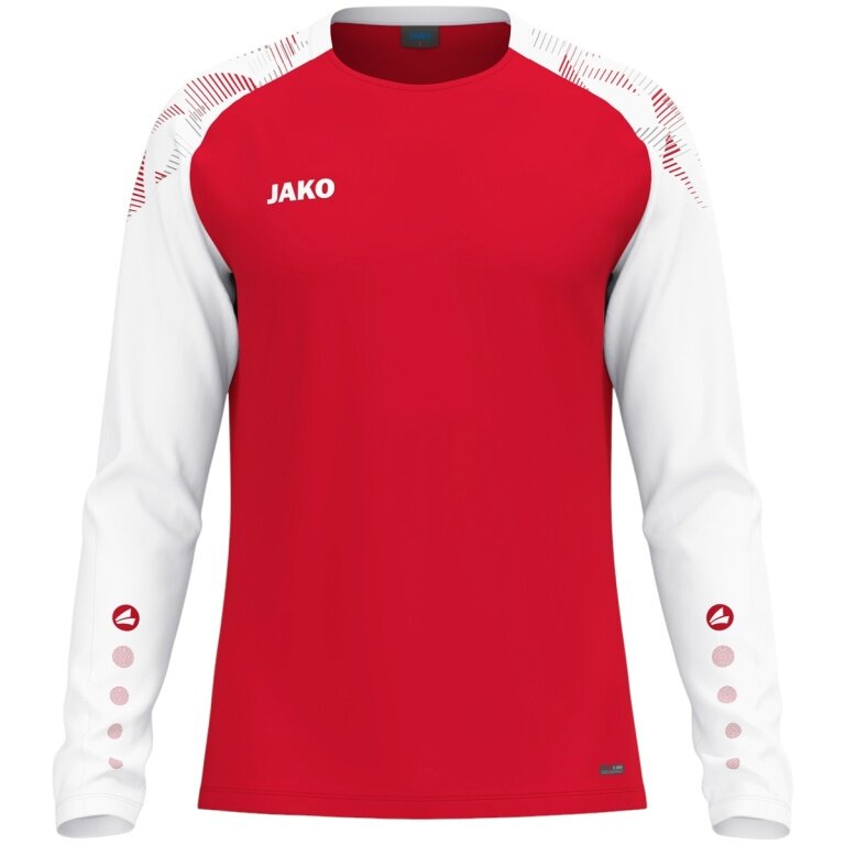JAKO Sport Long Sleeve Shirt Sonic Sweat (quick-drying, durable) red/white men's