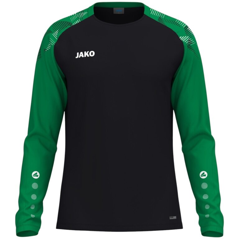 JAKO Sport Long Sleeve Shirt Sonic Sweat (quick-drying, durable) black/green children