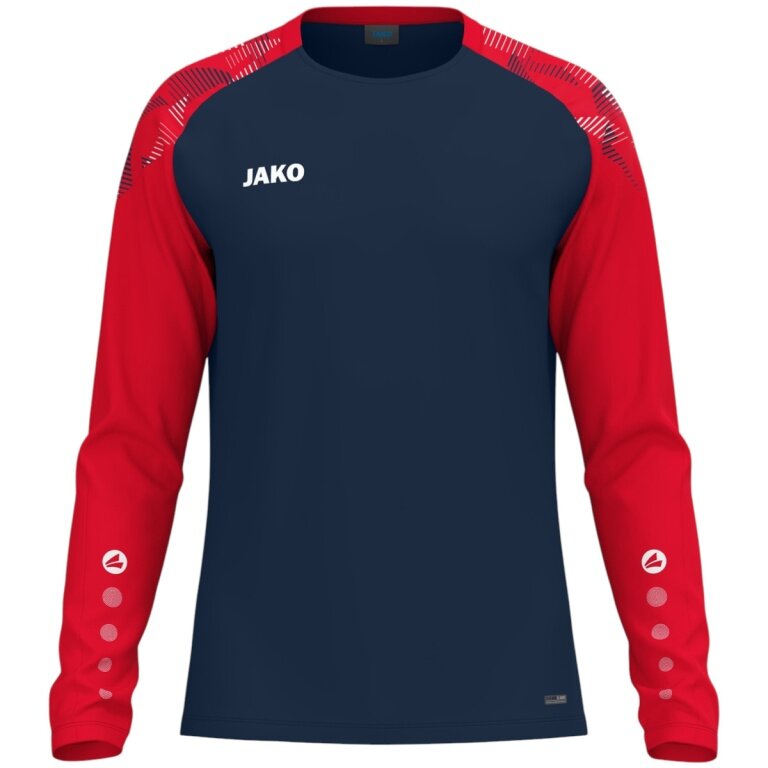 JAKO Sport Long Sleeve Shirt Sonic Sweat (quick-drying, durable) navy/red men's