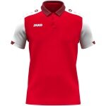 JAKO Sport Polo Dynamic (Polyester Mini Piqué) red/white/dark red men's
