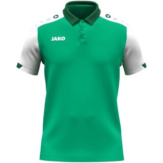 JAKO Sport Polo Dynamic (Polyester Mini Piqué) green/white/dark green men's