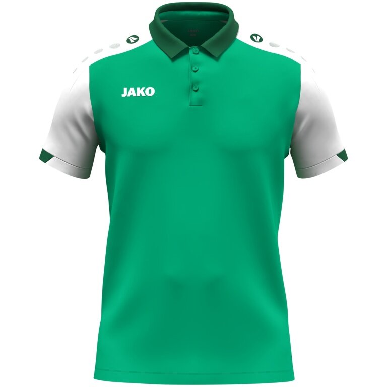 JAKO Sport Polo Dynamic (Polyester Mini Piqué) green/white/dark green children