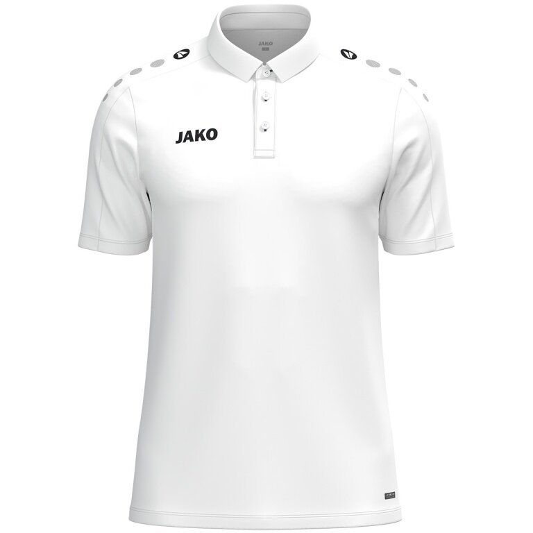 JAKO Sport Polo One (Polyester Mini Piqué) white men's