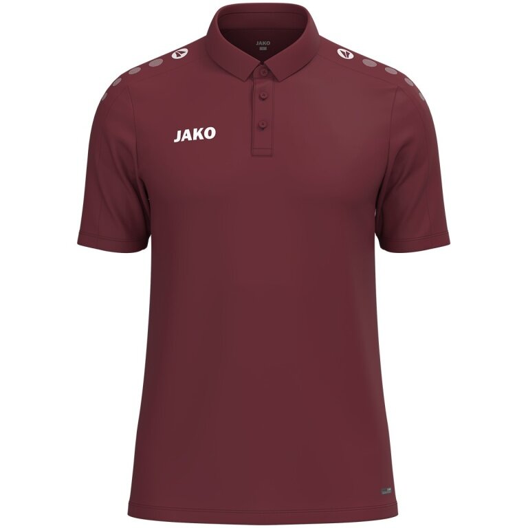 JAKO Sport Polo One (Polyester Mini Piqué) burgundy children