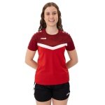JAKO Sport Shirt Iconic (Polyester Micro Mesh) red/wine red Ladies