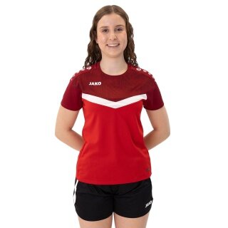 JAKO Sport Shirt Iconic (Polyester Micro Mesh) red/wine red Ladies