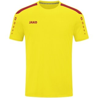 JAKO Sport T-shirt Jersey Power (Polyester Interlock, durable) yellow/red Kids
