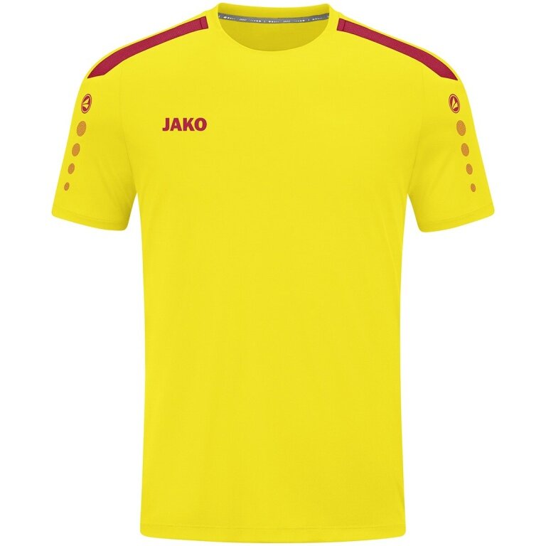JAKO Sport T-shirt Jersey Power (Polyester Interlock, durable) yellow/red Kids