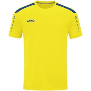 JAKO Sport T-shirt Jersey Power (Polyester Interlock, durable) yellow/royal blue Children