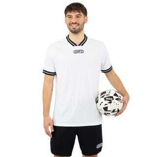 JAKO Sport T-shirt Retro Jersey (V-neck, breathable) short-sleeved white/black men's