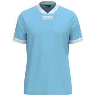 JAKO Sport T-shirt Retro Jersey (V-neck, breathable) short-sleeved light blue/white men's