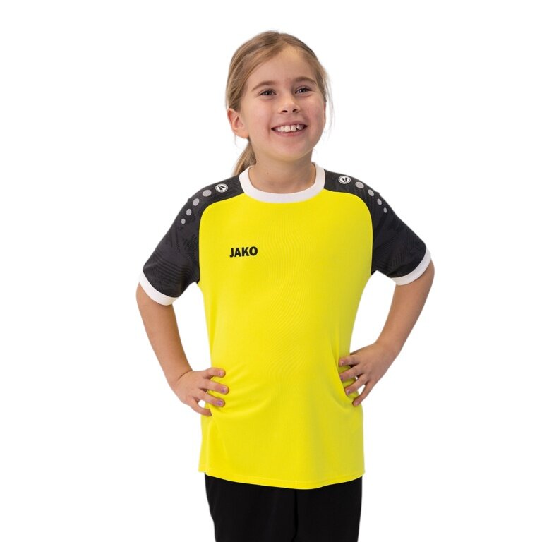 JAKO Sports T-shirt Jersey Iconic (Polyester Interlock) yellow/black children