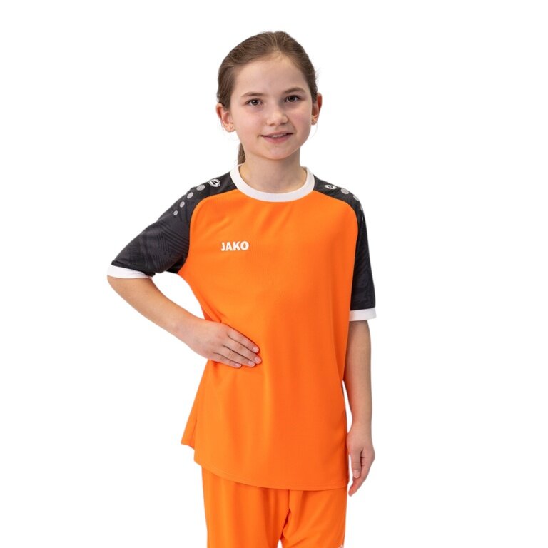JAKO Sports T-shirt Jersey Iconic (Polyester Interlock) orange/black Children
