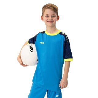 JAKO Sports T-shirt Jersey Iconic (Polyester Interlock) jacob blue/navy blue/yellow Children