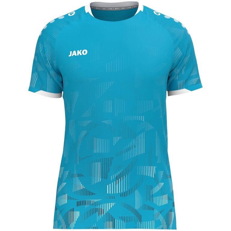 JAKO Sports T-shirt Jersey Sonic KA (quick-drying, durable) aqua blue/navy blue/white Men's