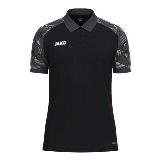 JAKO Sport Polo Sonic (lightweight, breathable) black/anthracite grey men's