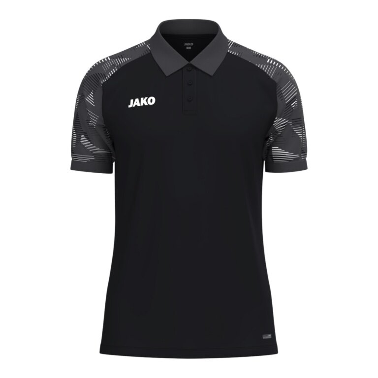 JAKO Sport Polo Sonic (light, breathable) black/anthracite grey boys