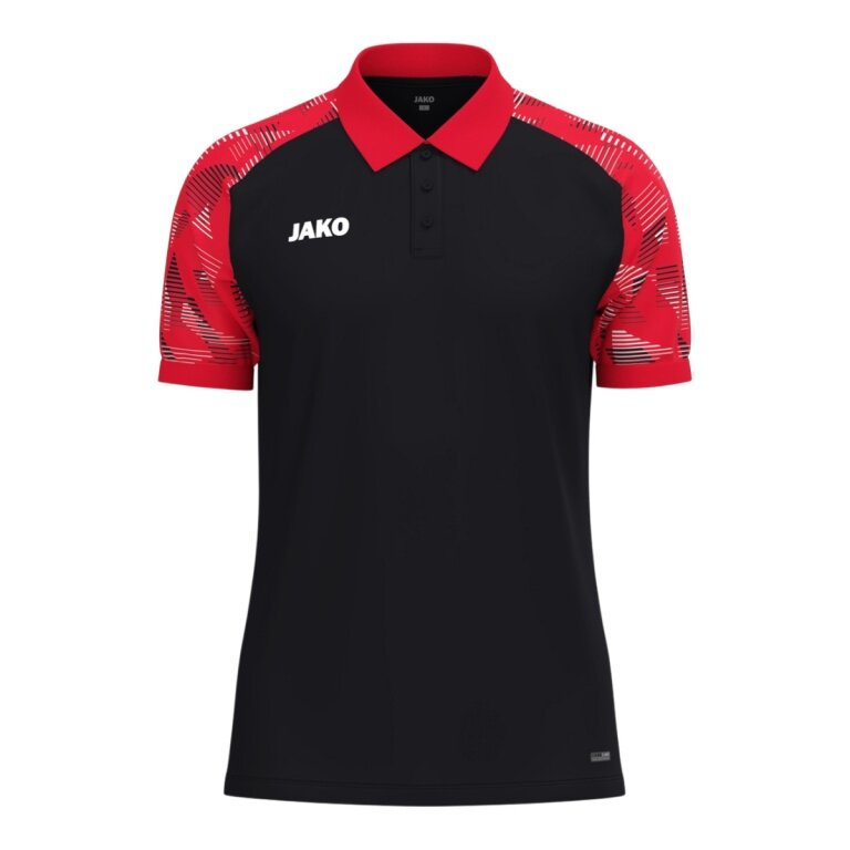 JAKO Sport Polo Sonic (light, breathable) black/red boys
