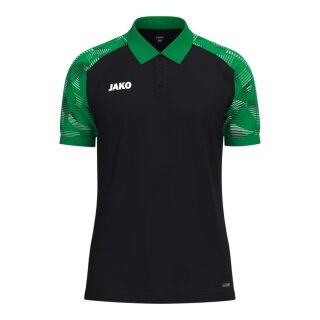 JAKO Sport Polo Sonic (lightweight, breathable) black/green boys