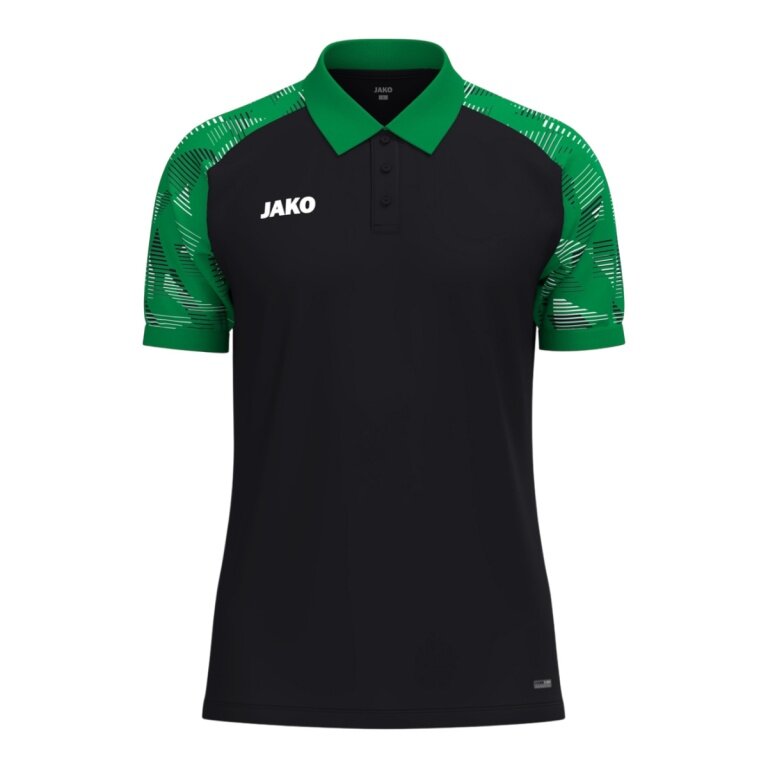 JAKO Sport Polo Sonic (lightweight, breathable) black/green boys