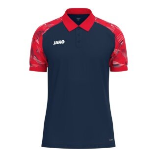 JAKO Sport Polo Sonic (lightweight, breathable) navy/red boys