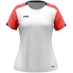 JAKO Sport Shirt Dynamic (100% recycled Polyester) white/coral red/navy blue ladies
