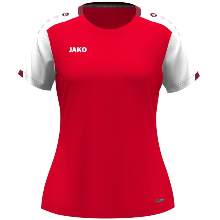 JAKO Sport Shirt Dynamic (100% recycled Polyester) red/white/dark red Ladies