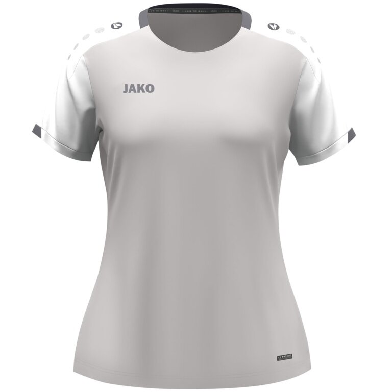 JAKO Sport Shirt Dynamic (100% recycled Polyester) light grey/white/grey Ladies