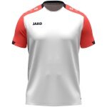 JAKO Sport T-shirt Dynamic (100% recycled polyester) white/coral red/navy blue children
