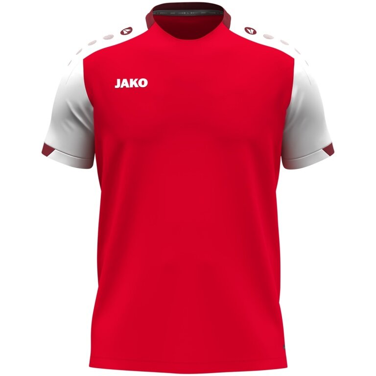 JAKO Sport T-shirt Dynamic (100% recycled Polyester) red/white/dark red Children