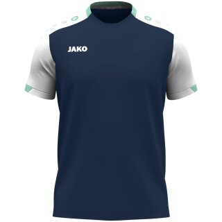 JAKO Sport T-shirt Dynamic (100% recycled Polyester) navy blue/white/mint green men's