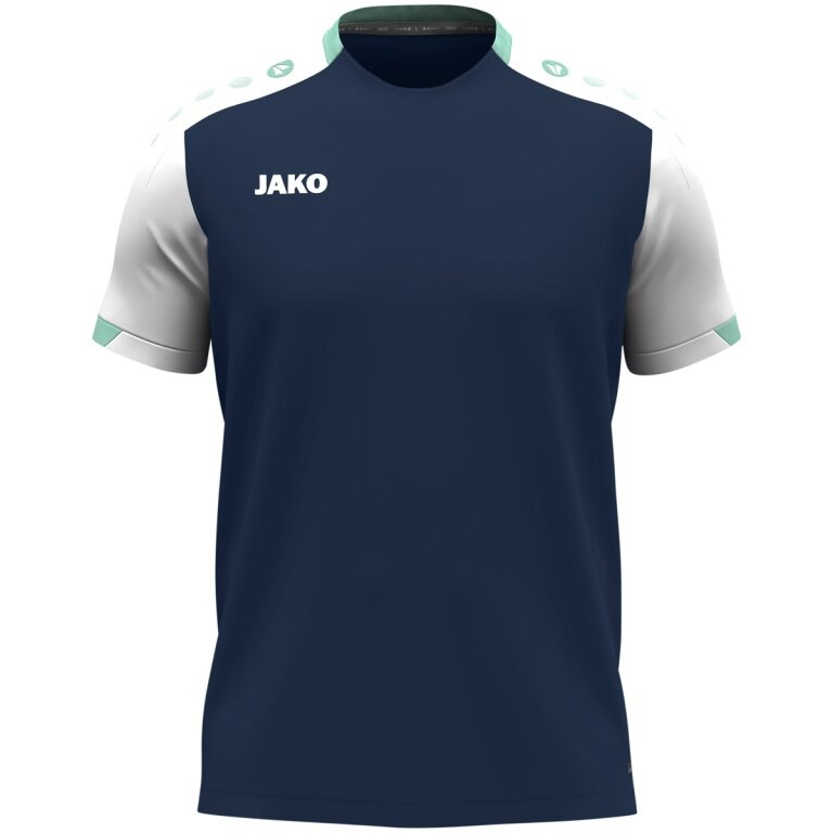 JAKO Sport T-shirt Dynamic (100% recycled Polyester) navy blue/white/mint green men's