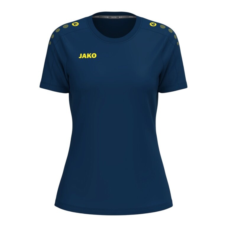 JAKO Sport T-Shirt One Cotton (Cotton Blend) navy blue/yellow Ladies