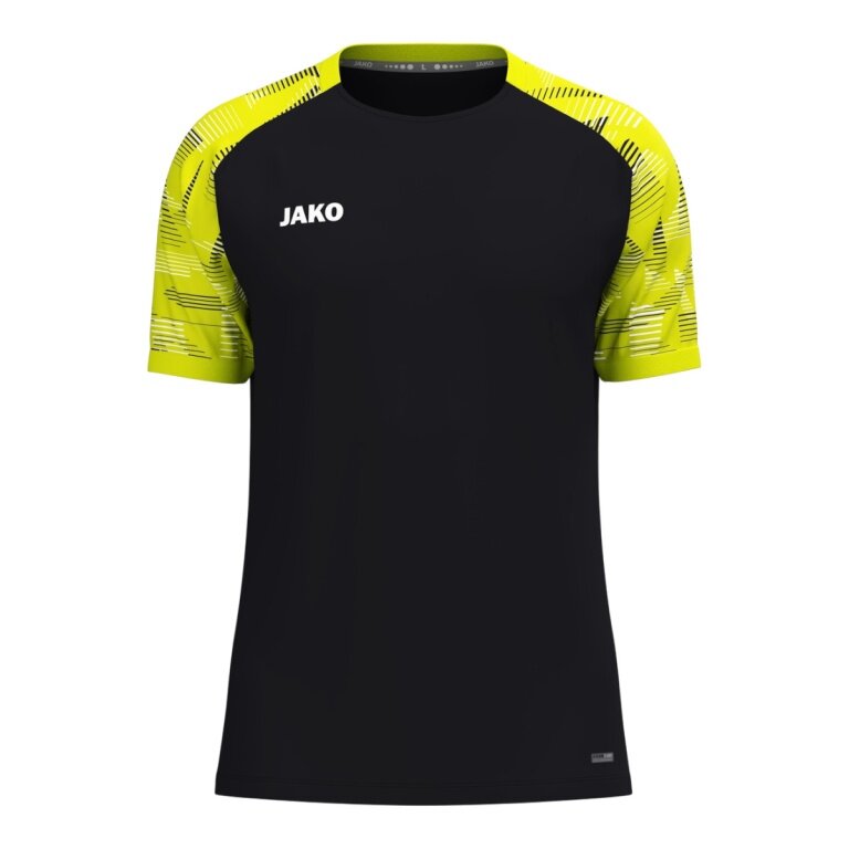 JAKO Sport T-shirt Sonic (breathable, durable) black/neon yellow boys