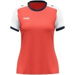 JAKO Sport Shirt Dynamic Jersey (Polyester Micro Mesh) coral red/white ladies