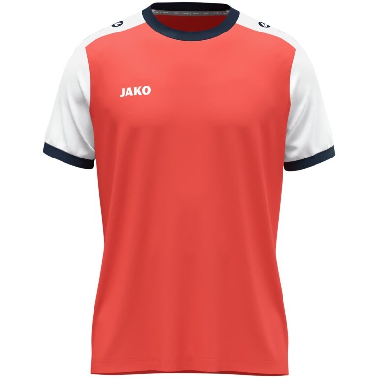 JAKO Sport T-shirt Dynamic Jersey (Polyester Micro Mesh) coral red/white Children