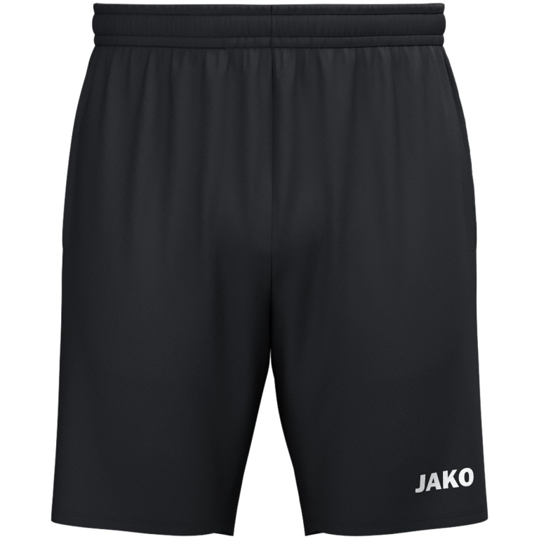 JAKO Sports Shorts (Webshort) One (Micro-Twill, Side Pockets with Zipper) Short Black Men's