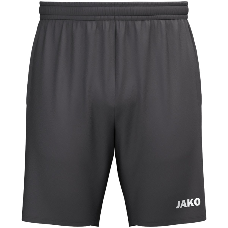 JAKO Sports Shorts (Webshort) One (Micro-Twill, Side Pockets with Zipper) Short Anthracite Grey Men's
