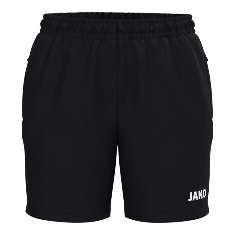 JAKO Sports Shorts (Webshort) One (Side Pockets with Zipper) Short Black Ladies