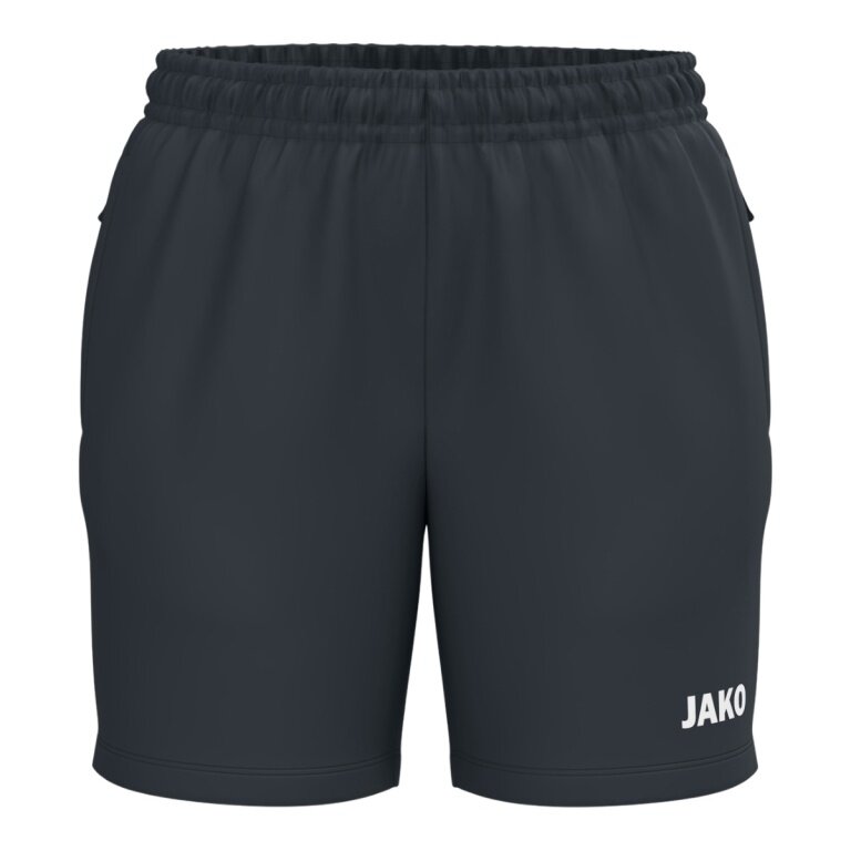 JAKO Sports Shorts (Webshort) One (Side Pockets with Zipper) Short Anthracite Grey Ladies
