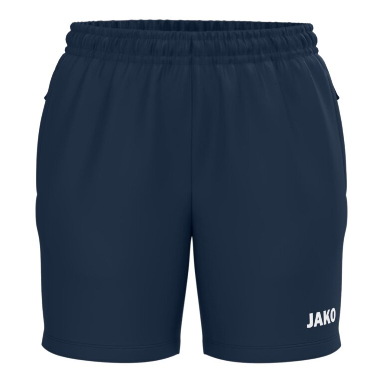 JAKO Sports Shorts (Webshort) One (Side pockets with zip) short navy blue ladies
