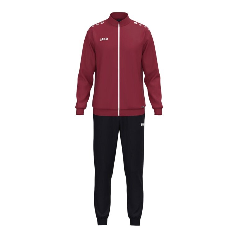 JAKO tracksuit (polyester suit) One - 100% recycled polyester - burgundy/black men's
