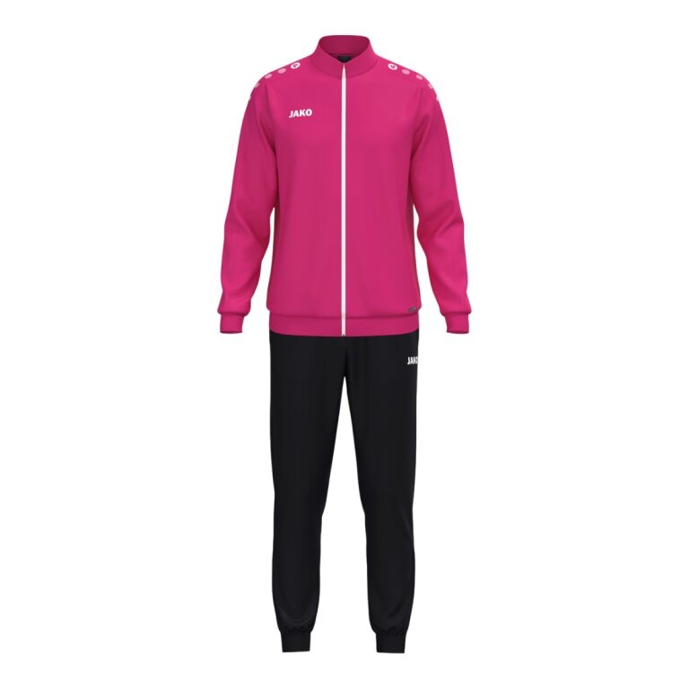 JAKO tracksuit (polyester suit) One - 100% recycled polyester - pink/black boys