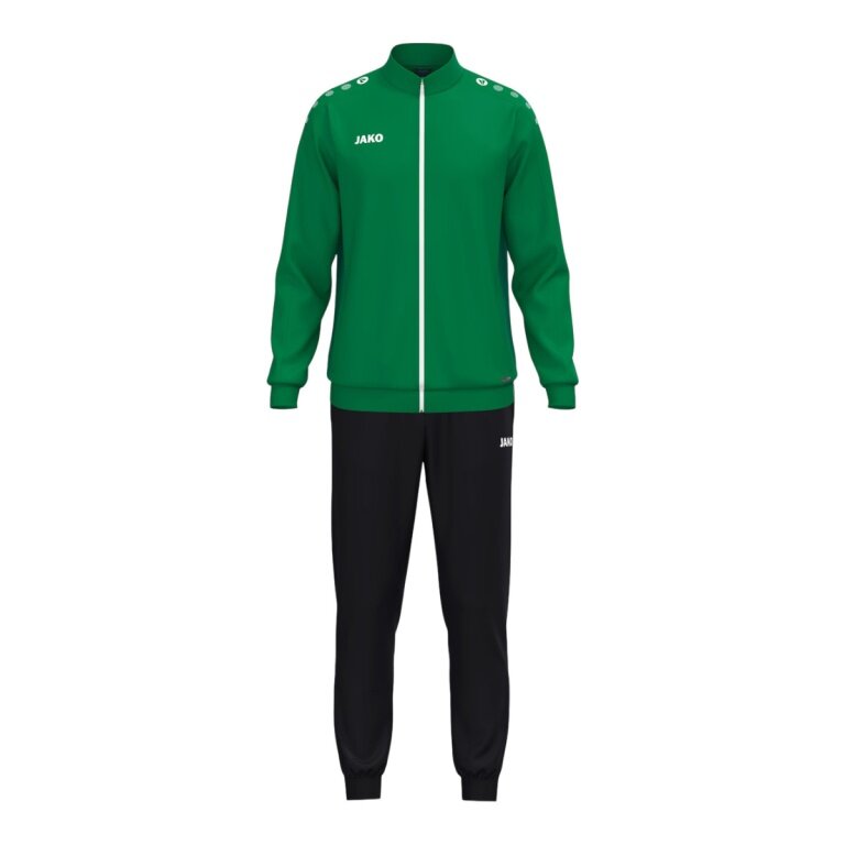 JAKO tracksuit (polyester suit) One - 100% recycled polyester - green/black boys