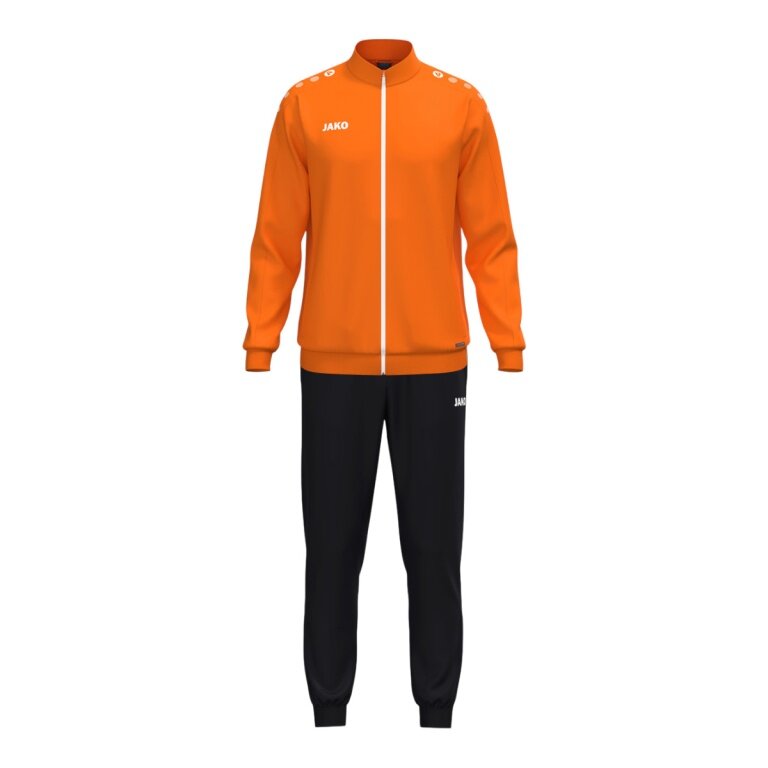 JAKO tracksuit (polyester suit) One - 100% recycled polyester - orange/black men's