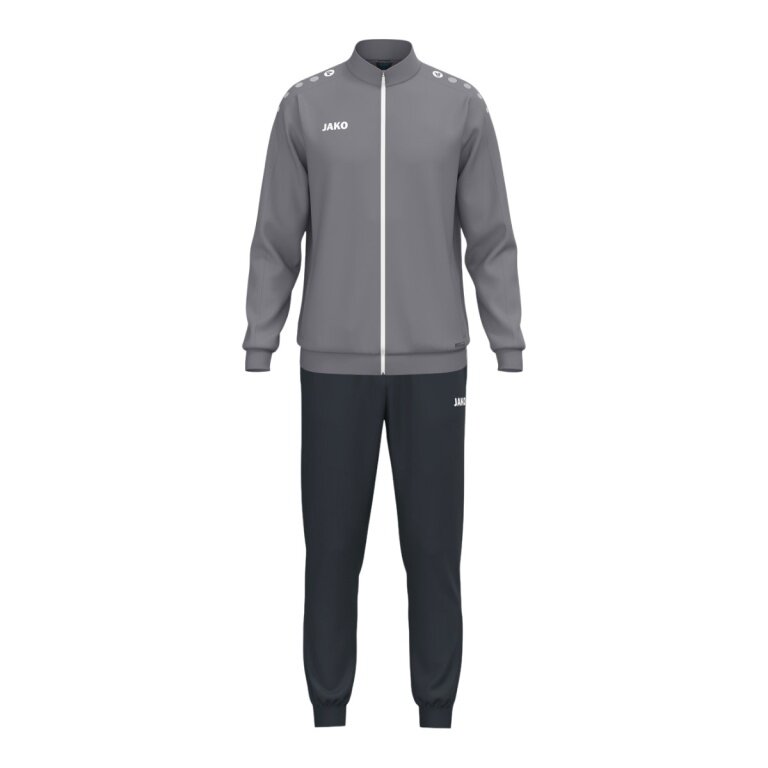 JAKO Tracksuit (Polyester Suit) One - 100% recycled Polyester - grey/anthracite grey Men's